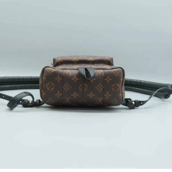 100% Authentic Louis Vuitton Palm Springs Brown Monogram Canvas Backpack - Picture 5 of 12